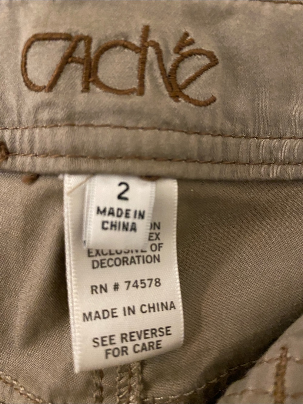 Cache Pants size 2 - Picture 3 of 6